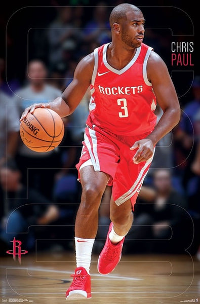 Chris Paul "Court Captain" Houston Rockets NBA Basketball Poster - Trends 2018
