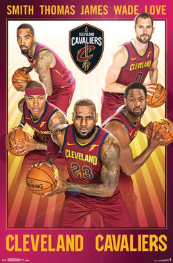 Cleveland Cavaliers "Fab Five" Poster (LeBron James, Kevin Love, Isaiah Thomas, J.R. Smith, Dwyane Wade) - Trends 2017