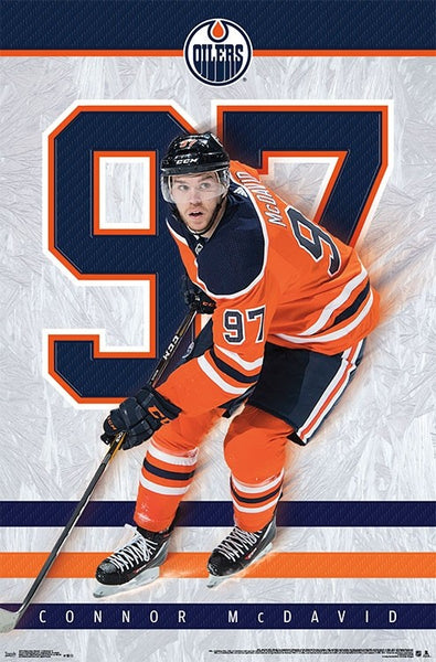 Connor McDavid "97 Magic" Edmonton Oilers NHL Hockey Poster - Trends International 2018