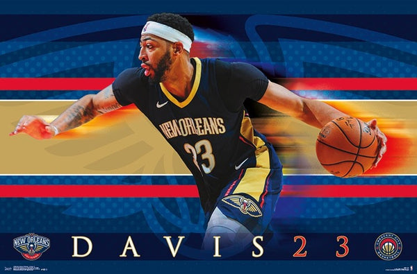 Anthony Davis "Drive" New Orleans Pelicans NBA Basketball Action Poster - Trends 2018