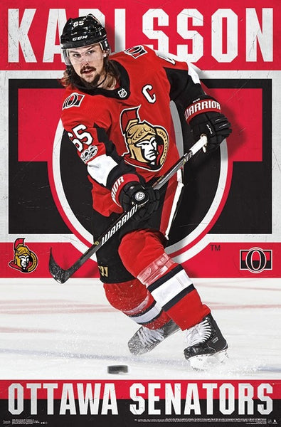 Erik Karlsson "The Captain" Ottawa Senators NHL Action Poster - Trends 2018