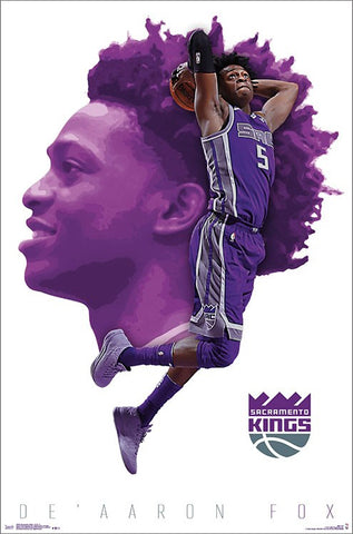 De'Aaron Fox "Launch" Sacramento Kings NBA Basketball Poster - Trends International