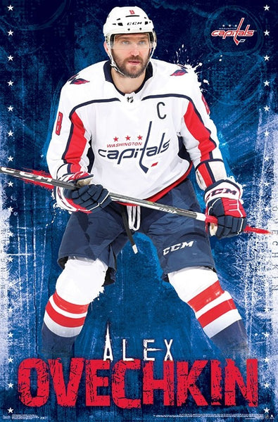 Alex Ovechkin "The Captain" Washington Capitals NHL Hockey Action Poster - Trends International