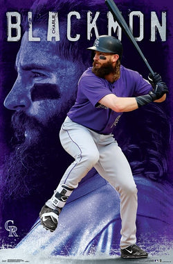 Charlie Blackmon "Superstar" Colorado Rockies Official MLB Baseball Poster - Trends 2018