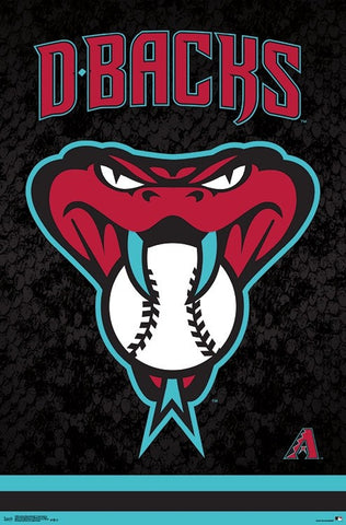 Arizona Diamondbacks "Snake Head" Official MLB Baseball Team Logo Poster - Trends International
