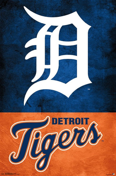 Detroit Tigers Official MLB Baseball Team Logo Poster - Trends International