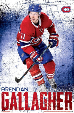 Brendan Gallagher "Superstar" Montreal Canadiens NHL Action Poster - Trends International