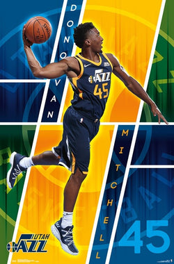 Donovan Mitchell "Soaring Spider" Utah Jazz NBA Basketball Wall Poster - Trends 2018