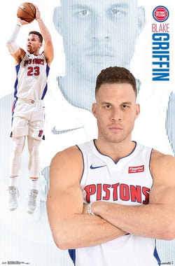 Blake Griffin "Motown Monster" Detroit Pistons Official NBA Basketball Action Poster - Trends International