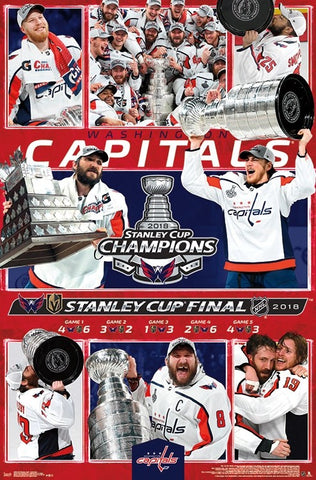 Washington Capitals 2018 Stanley Cup Champions CELEBRATION Commemorative Poster - Trends Int'l.