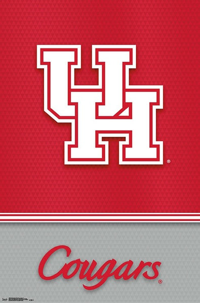 University of Houston Cougars Official NCAA Team Logo Poster - Trends 2018