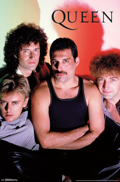 Queen (Freddie Mercury, Brian May, John Deacon, Robert Taylor) "Classic 1984" Rock Band Group Poster - Trends International
