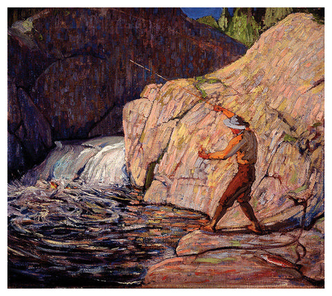 The Fisherman Canadian Wilderness Art (1917) by Tom Thomson Group of Seven Poster Print - Eurographics Inc.