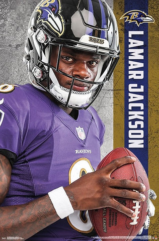 Lamar Jackson "Superstar" Baltimore Ravens NFL Football Poster - Trends International