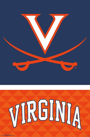 University of Virginia Cavaliers Official NCAA Team Logo Poster - Trends International