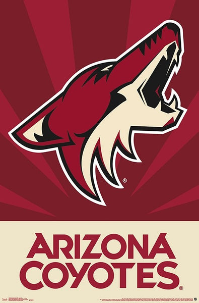 Arizona Coyotes Official NHL Hockey Team Logo Poster - Trends International Inc.