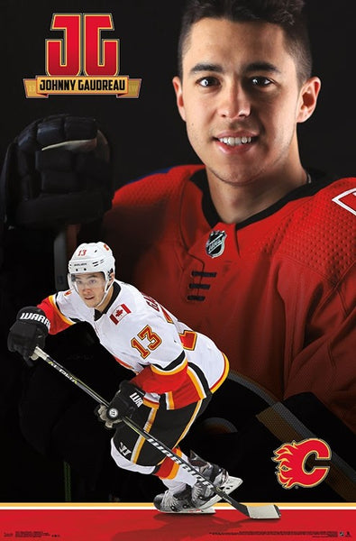 Johnny Gaudreau "JG Superstar" Calgary Flames NHL Action Wall Poster - Trends International 2018