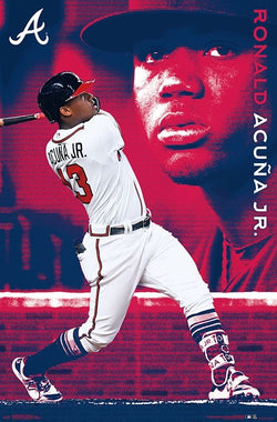 Ronald Acuna "Blast" Atlanta Braves MLB Baseball Poster - Trends International