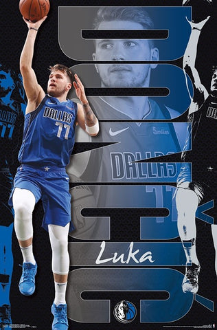 Luka Doncic "Superstar" Dallas Mavericks NBA Basketball Action Poster - Trends International 2019