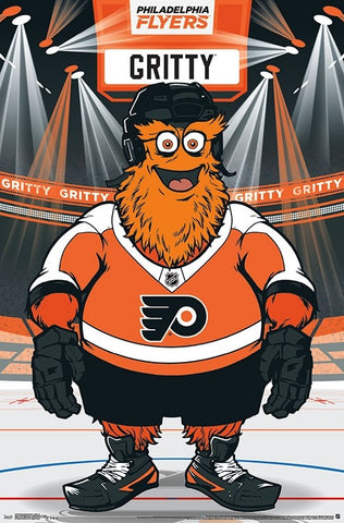 Philadelphia Flyers GRITTY Official NHL Hockey Team Mascot Poster - Trends International