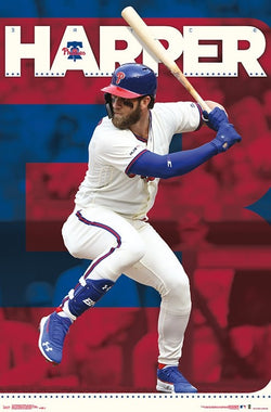 Bryce Harper "Philly Blast" Philadelphia Phillies MLB Baseball Action Poster - Trends Int'l.