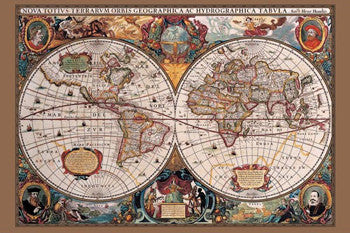 Antique Map Of The World (c.1630) - Pyramid International (UK)