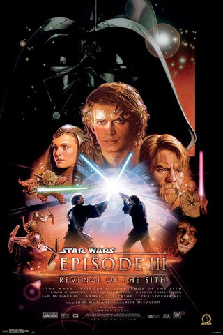 Star Wars Episode III - Revenge of the Sith (2005) Official One-Sheet Movie Poster Reprint (24x36) - Trends International
