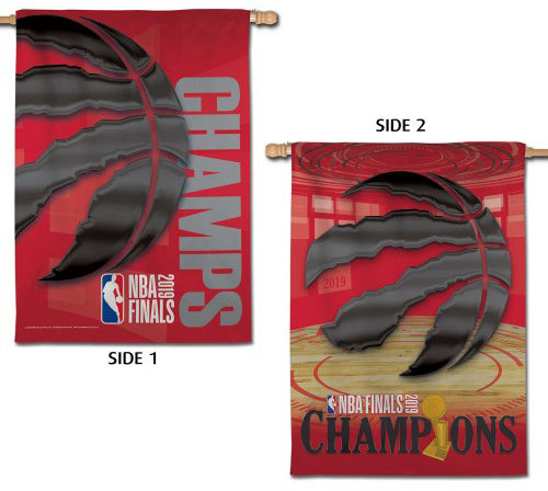 Toronto Raptors 2019 NBA Champions Commemorative Wall Banner Flag (28x40 2-Sided) - Wincraft Inc.