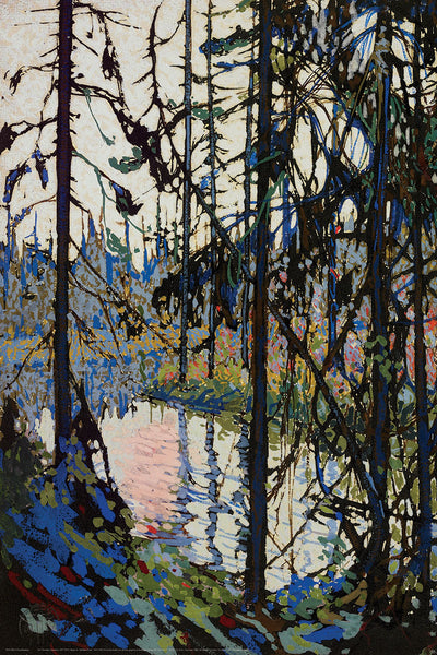 Study for Northern River Canadian Wilderness Art (1914) by Tom Thomson Group of Seven Poster Print - Eurographics Inc.