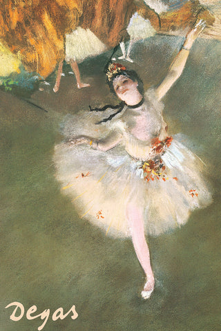 L'Etoile (The Star) Dancing Ballerina Girl by Edgar Degas (1878) Poster Print - Eurographics Inc.