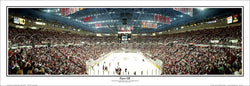 Detroit Red Wings "Face Off" Joe Louis Arena Panoramic Poster Print - Everlasting Images 1997