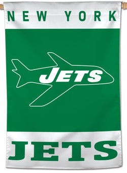 New York Jets Retro-1963-Style Official AFL-NFL Football Wall BANNER Flag - Wincraft Inc.