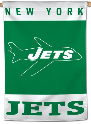 Retro New York Jets Packers Vertical NFL House Flag