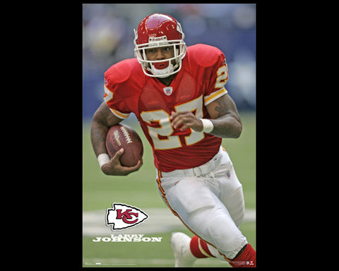Larry Johnson "Red Rocket" Kansas City Chiefs NFL Action Poster - Costacos 2007