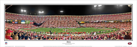 San Francisco 49ers Game Night (2012) Panoramic Poster Print - Everlasting Images