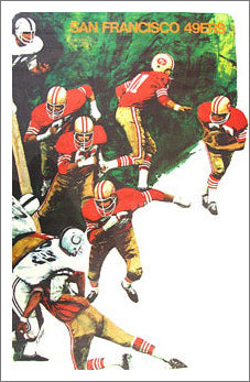 San Francisco 49ers NFL Collectors Series Vintage Original Theme Art Poster (1968)