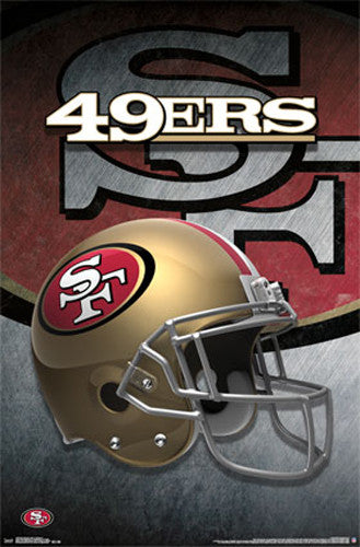 San Francisco 49ers Helmet 15 Wall Poster San Francisco 49ers Helmet 15 Wall Poster