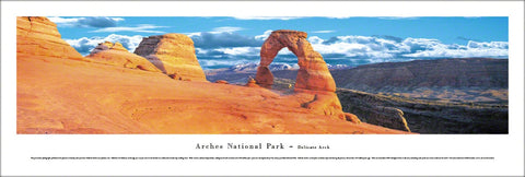 Arches National Park, Delicate Arch (Utah) Panoramic Poster Print - Blakeway Worldwide