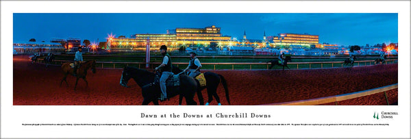 Churchill Downs "Dawn at the Downs" Kentucky Derby Panoramic Poster - Blakeway Worldwide