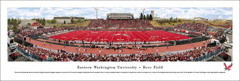 Eastern Washington University Eagles Roos Stadium Gameday Pamoramic Poster