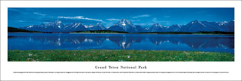 Grand Teton National Park, Wyoming Panoramic Landscape Poster - Blakeway Worldwide