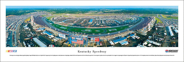 Kentucky Speedway NASCAR Race Day Aerial Panoramic Poster Print - Blakeway Worldwide