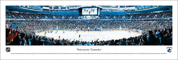 Vancouver Canucks Rogers Arena NHL Game Night Panoramic Poster - Blakeway Worldwide