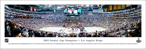 Los Angeles Kings 2012 Stanley Cup Champions Staples Center Celebration Panoramic Poster Print - Blakeway Worldwide