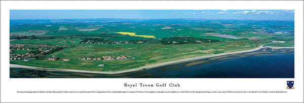 Royal Troon Golf Club Aerial Panoramic Poster Print - Blakeway Worldwide