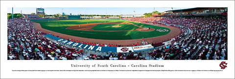 South Carolina Gamecocks Baseball Carolina Stadium Gameday Panoramic Poster Print - Blakeway Worldwide