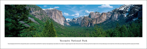Yosemite National Park, Sierra-Nevada, California Panoramic Poster Print - Blakeway Worldwide