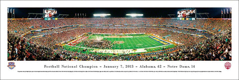 Alabama Crimson Tide "Football National Champions" 2013 BCS Game Panorama - Blakeway