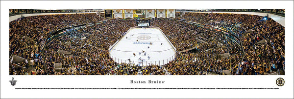 Boston Bruins TD Banknorth Center 2013 Playoffs Panoramic Poster Print - Blakeway