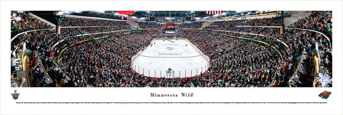 Minnesota Wild Xcel Energy Center 2013 Playoffs Panoramic Poster Print - Blakeway